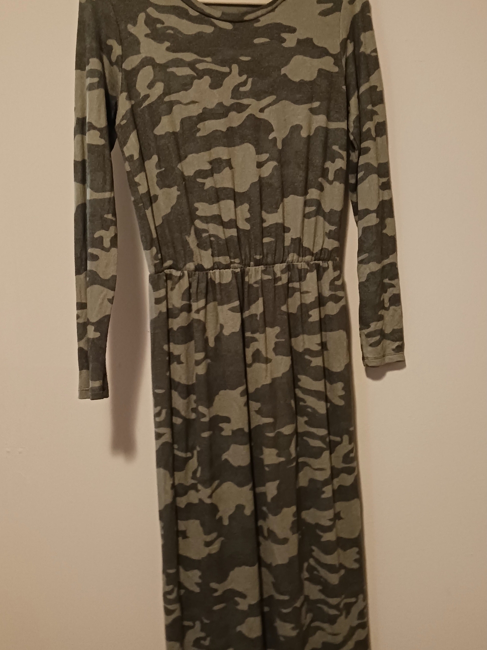 Old Navy Camo Midi Dress - Olive & Khaki